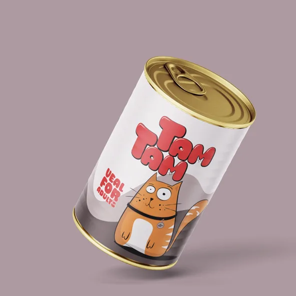 لحم العجل للقطط البالغة